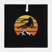 レトロスキー ガラスオーナメント (裏面)