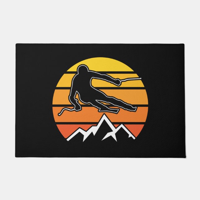 レトロスキー ドアマット (正面)