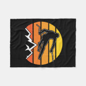 レトロスキー フリースブランケット (正面(横))