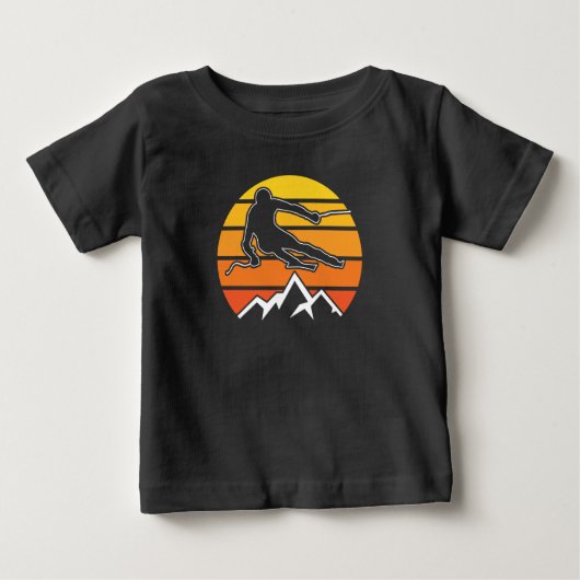 レトロスキー ベビーTシャツ (正面)