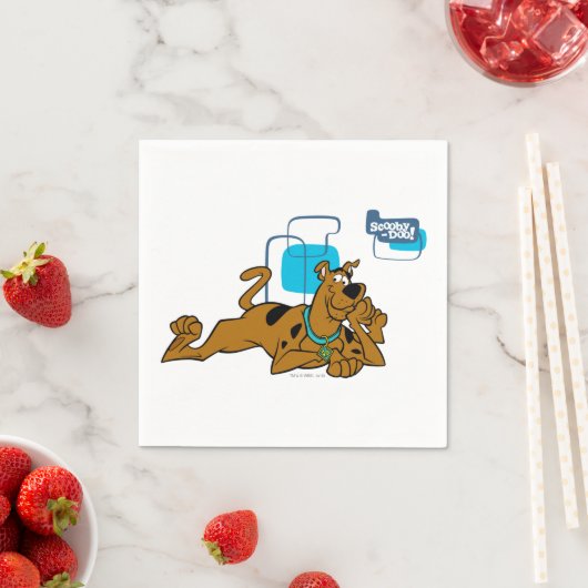 レトロスクウェアスクービードゥー横 スタンダードカクテルナプキン (インサイチュ)