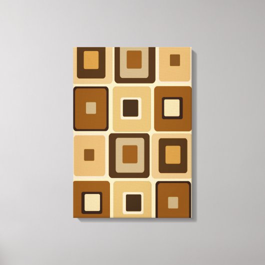 レトロスクエアオンキャンバス キャンバスプリント (正面)