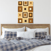 レトロスクエアオンキャンバス キャンバスプリント (インサイチュ (寝室))