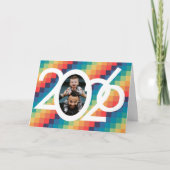 レトロスクエアパターン2023年元写真 シーズンカード (正面)