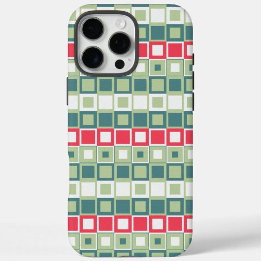 レトロスクエアブロック柄 Case-Mate iPhoneケース (裏面)