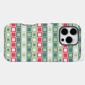 レトロスクエアブロック柄 iPhoneケース (裏面横)