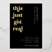 レトロスクリプトこ得こ実在のおもしろいはっきりしたは 箔招待状 (正面)