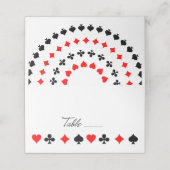 レトロスクリプトテーブルラスベガス賭博カードスーツ プレイスカード (外部開封)