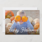 レトロスクリプトハロウィンフォトカード カード (正面)