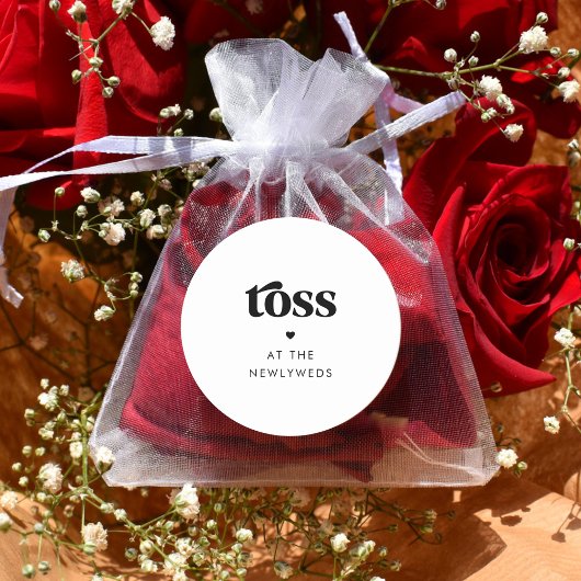 レトロスクリプトハート結婚のペタルトスミニマリスト ラウンドシール