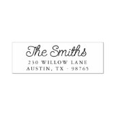 レトロスクリプトファミリ名と差出人住所 セルフインキングスタンプ (デザイン)