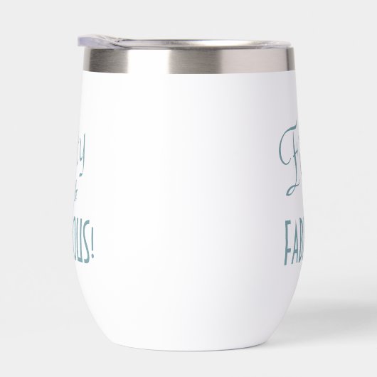 レトロスクリプトブルーグリーンフィフティ&ファブラス誕生日 (右面)