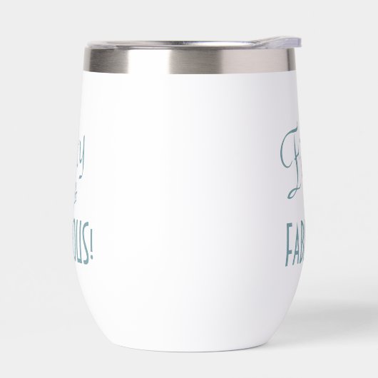 レトロスクリプトブルーグリーンフィフティ&ファブラス誕生日 (左面)