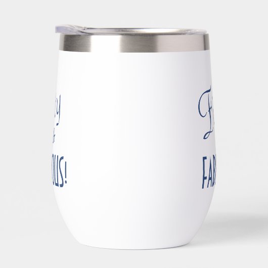 レトロスクリプトブルーフィフティ&ファブラス50誕生日 (右面)