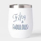 レトロスクリプトブルーフィフティ&ファブラス50誕生日 (背面)