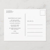 レトロスクリプトホーム甘いホームの移動告知 ポストカード (裏面)