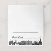 レトロスクリプトラスベガスディナーメニュー選択 プレイスカード (外部開封)