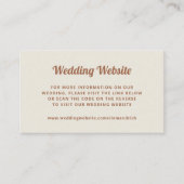 レトロスクリプト |ニュートラ結婚ルのWebサイトQRコード エンクロージャーカード (正面)