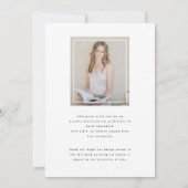 レトロスクリプト |写真卒業のお知らせ 案内状 (裏面)