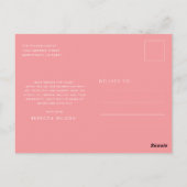 レトロスクリプト 卒業写真 卒業お礼 ポストカード (裏面)