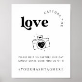 レトロスクリプトCapture the Love Camera 結婚's Sign ポスター (正面)
