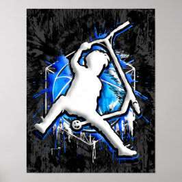 レトロスクーター – スタントスクーター – キックスタントスクーター ポスター