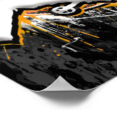 レトロスクーター – スタントスクーター – キックスタントスクーター ポスター (角)