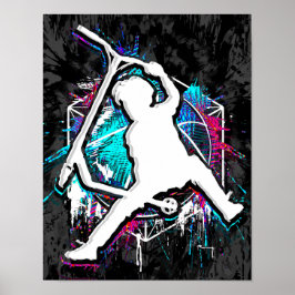 レトロスクーター – スタントスクーター – キックスタントスクーター ポスター