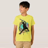 レトロスクーター – スタントスクーター – キックスタントスクーター Tシャツ (正面フル)