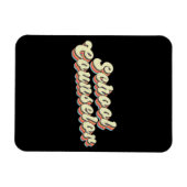 レトロスクールカウンセラー相談先生 マグネット (横)