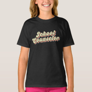 レトロスクールカウンセラー相談先生 Tシャツ