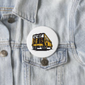 レトロスクールバスヴィンテージ黄 缶バッジ (インサイチュ)