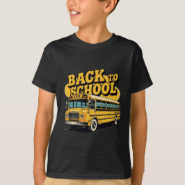 レトロスクールバス バックトゥスクール キッズTシャツ Tシャツ