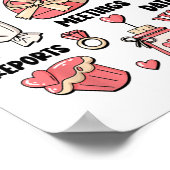 レトロスクール心理学者バレンタイン精神衛生 ポスター (角)