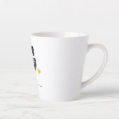 レトロスケッチモノグラム文字G、ラテMug カフェラテマグ (右)
