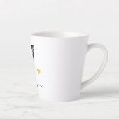 レトロスケッチモノグラムLetter V、ラテMug カフェラテマグ (右)