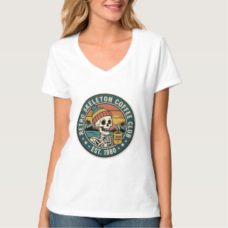 レトロスケルトンコーヒークラブ ヴィンテージグラフィックTシャツ Tシャツ