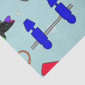 レトロスケートで滑るパーティーティッシュペーパー 薄葉紙 (詳細)