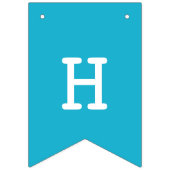 レトロスケートで滑る誕生日パーティー バンティングフラッグ (第2の旗)