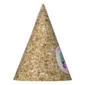 レトロスケートで滑る誕生日パーティー パーティーハット (左)