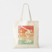 レトロスケートスケートボードスケートボード トートバッグ (裏面)