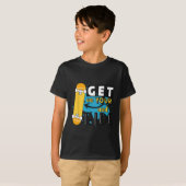 レトロスケートボードに乗ってスケボーに乗りましょう Tシャツ (正面フル)