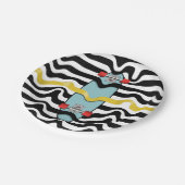 レトロスケートボード ペーパープレート (アングル)