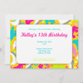 レトロスケート招待状「レッツスケート！」 招待状 (裏面)