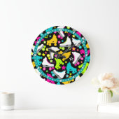 レトロスケート ラージ壁時計 (ホーム)