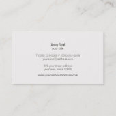 レトロスタイリスト金ゴールドサークルと木目モダンお尻 名刺 (裏面)