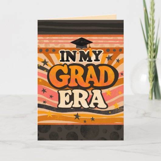 レトロスタイリッシュおもしろいインマイグラードエラ引用文 カード (正面)