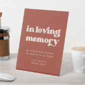 レトロスタイリッシュなテラコッタ愛する記憶の中 台座サイン (インサイチュ)