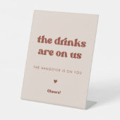 レトロスタイリッシュなピーチ結婚ックピンクのドリンクが登場 台座サイン (正面)