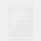 レトロスタイリッシュな詰め結婚外し澄ん式 アクリルサイン (正面)